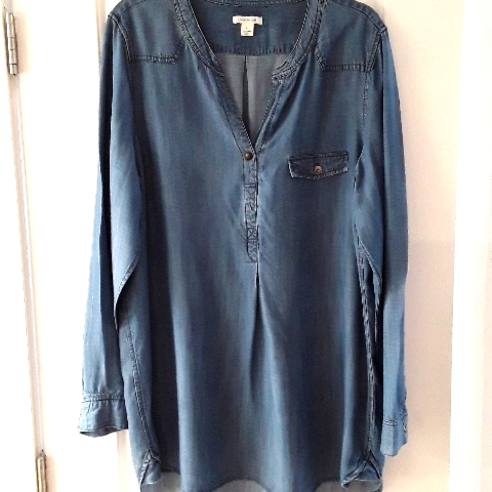 Westbound denim style shirt over size